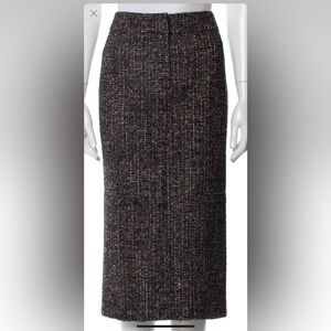Tom Ford Zip Pencil Skirt 36 wool mohair alpaca silk